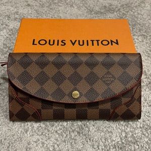 LOUIS VUITTON EMILIE WALLET in Damier Ebene